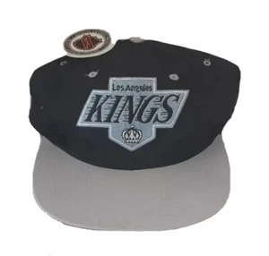 New Vintage 90s Los Angeles Kings Snapback Hat Cap Adjustable Large Logo - Picture 1 of 15