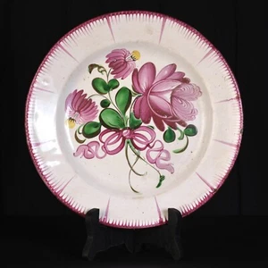 Motivo Floreale Piatto XIX Secolo Islettes Faïence Luneville - Picture 1 of 2