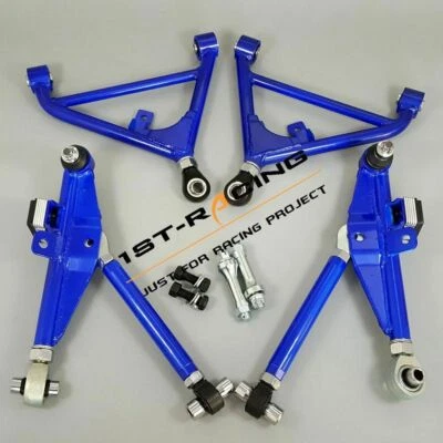 For 89-98 Nissan 240SX S13 180SX 240SX Skyline R32 Front+Rear Lower Control Arms - Image 1 of 4