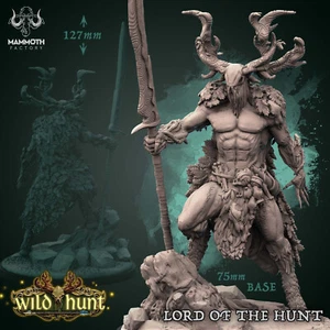 Lord Of The Hunt Wild Hunt Mammoth Factory D&D Miniature Wargaming 3D Printed - Picture 1 of 1