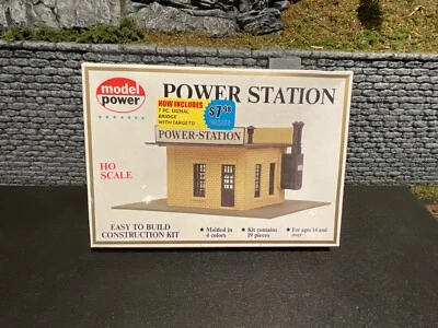 Model Power #443 HO Scale Power Station. Model Structure Kit. - Image 1 of 2