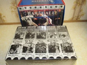 SEALED- JOHN WAYNE - 10 VHS VIDEO TAPE SET  &  BASEBALL 9 VHS TAPE SET - Picture 1 of 6