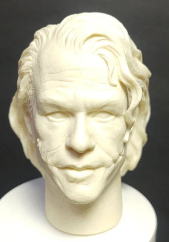 Blank 1/6 Scale Head Sculpt Unpainted Joker Heath Ledger Head fit 12‘’ Figure Cover