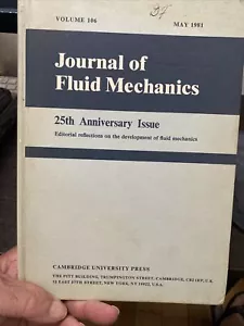 Journal Of Fluid Mechanics. 25th Anniversary Issue Vol 106 - Picture 1 of 3