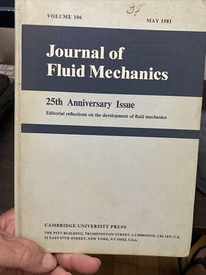 Journal Of Fluid Mechanics. 25th Anniversary Issue Vol 106 - Image 1 of 3