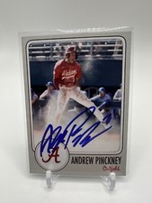 Andrew Pinckney Signed Auto Alabama Custom Card QTY: 1. Washington Nationals RC