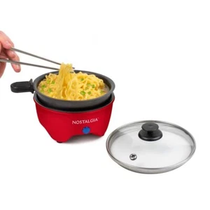 Nostalgia MyMini Nudelkocher Elektrische Pfanne & Nudelmaschine (rot) G3 - Bild 1 von 7