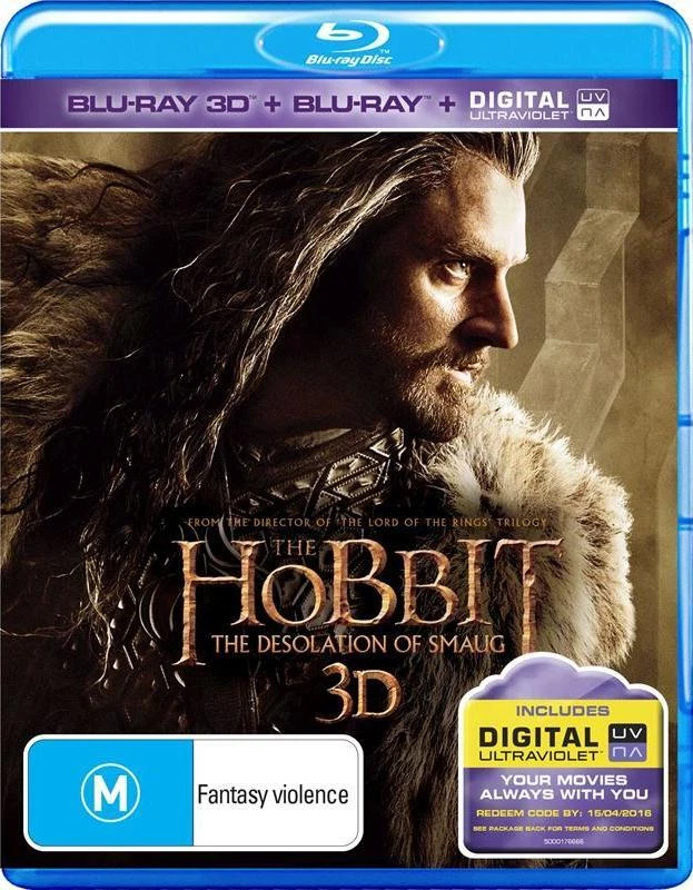 The Hobbit - The Desolation Of Smaug 3D  (Blu-Ray) New & Sealed - Region B - Image 1 of 1
