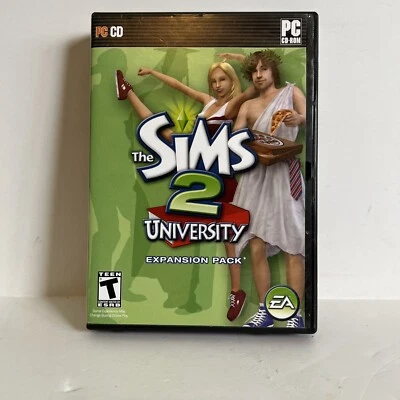 Sims 2: University (PC, 2005) EA Games USA Near Mint with manual/code w1s3 3025 - Image 1 of 4