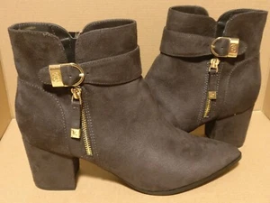 Liz Claiborne Womens Cornelia Pointed Toe Ankle Fashion Boots, Gray Size 11M NWT - Picture 1 of 9