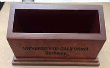 Cal Berkeley Wooden Business Card Holder