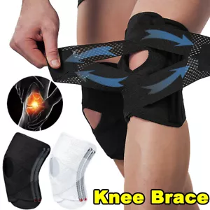 Knee Brace Adjustable Compression Support with Side Stabilizers for Pain Relief - Picture 1 of 15