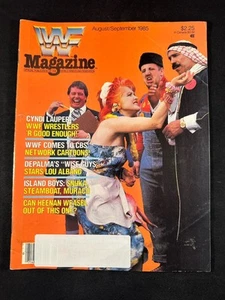 Revista WWF WWE agosto septiembre 1985 Hot Rod Lauper Sheik Volkoff Hulk Hogan - Imagen 1 de 8