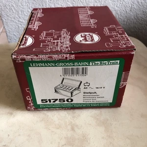 LGB Momentschalter Schaltkasten 51750 Spur G Neu Originalverpackt Made in West Germany - Bild 1 von 6