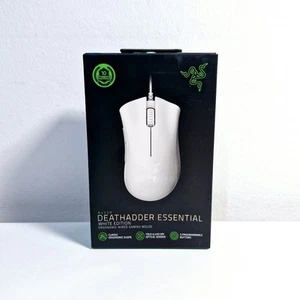 Razer Deathadder Essential Wired Gaming Mouse: 6400 DPI Optical Sensor White - Photo 1/3