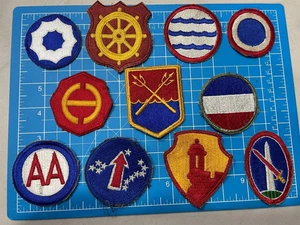 LOT OF ORIGINAL 11 US MILITARY WWII - COLD WAR - AIR CORPS - NAVY - ARMY PATCHES - Picture 1 of 24