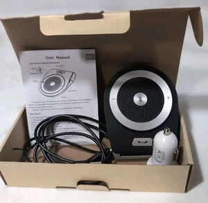 Haut-parleur mains libres Bluetooth dans la voiture T821 avec microphone, manuel - boîte ouverte - Photo 1 sur 8