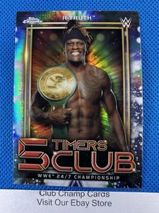 2021 #5T-13 R-Truth Topps Chrome WWE 5 Timers Club - Imagen 1 de 2