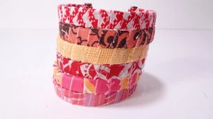 Lee Angel Women's Alexa 6 Layer Print Wrap Layer Wide Cuff Bracelet NWT 250 - Picture 1 of 7