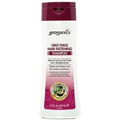 Groganics Growthick Hair Fattening Shampoo new packing 236.57ml Foto 1 de 4