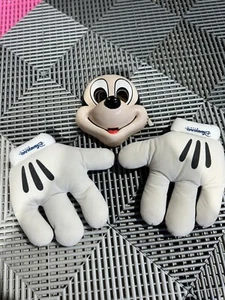 McDonalds Disneyland Paris Mickey Mouse Maus Plüsch Handschuhe Maske Original - Bild 1 von 3
