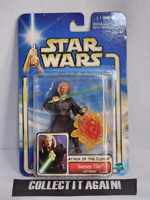 Star Wars 2002 Saga #20 Saesee Tiin Jedi Master c80-1 Foto 1 de 4