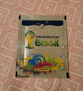 Panini Brazil 2014 Sticker Pack 5 count FIFA World Cup Brasil New Sealed!