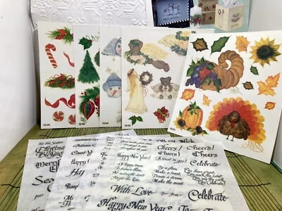 Calcomanías de liberación de agua y palabras de temporada de un golpe Dewberry de colección *Falta Halloween Foto 1 de 4