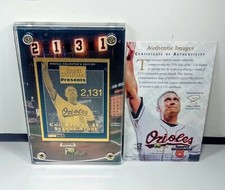 Cal Ripken Jr- 2,131 CONSECUTIVE  GAMES PLAYED RECORD 24K Metal LE #6/2,131 CARD