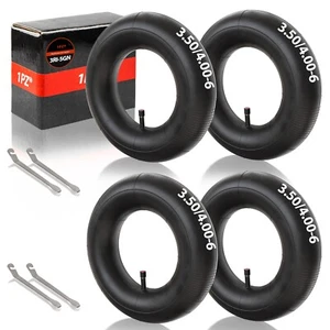 4Pcs 410/350-6 4.10/3.50-6 400-6 4.00-6 4x6 410 350 6 Inner Tube Replacement ATV - Picture 1 of 6