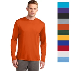 Sport-Tek Men's Long Sleeve Performance Moisture Wicking T-Shirt M-ST350LS - Picture 1 of 18