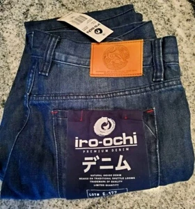 Vaqueros raros Iro-Ochi, edición limitada, 124 de 800, 34 x 32, mezclilla tejido índigo - Imagen 1 de 9