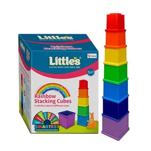 Rainbow Stacking Cubes Activity Toy for Babies Multicolor (7 Pieces) - Picture 1 of 8