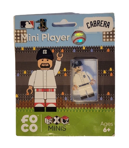 NEW Foco Mini Figure Player BRXLZ #24 Cabrera Detroit Tigers MLB New Sealed Cover