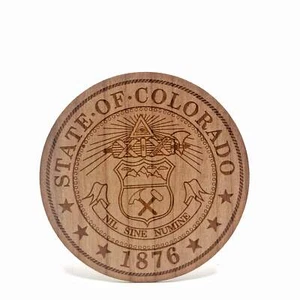 COLORADO Wood Stickers - Picture 1 of 2