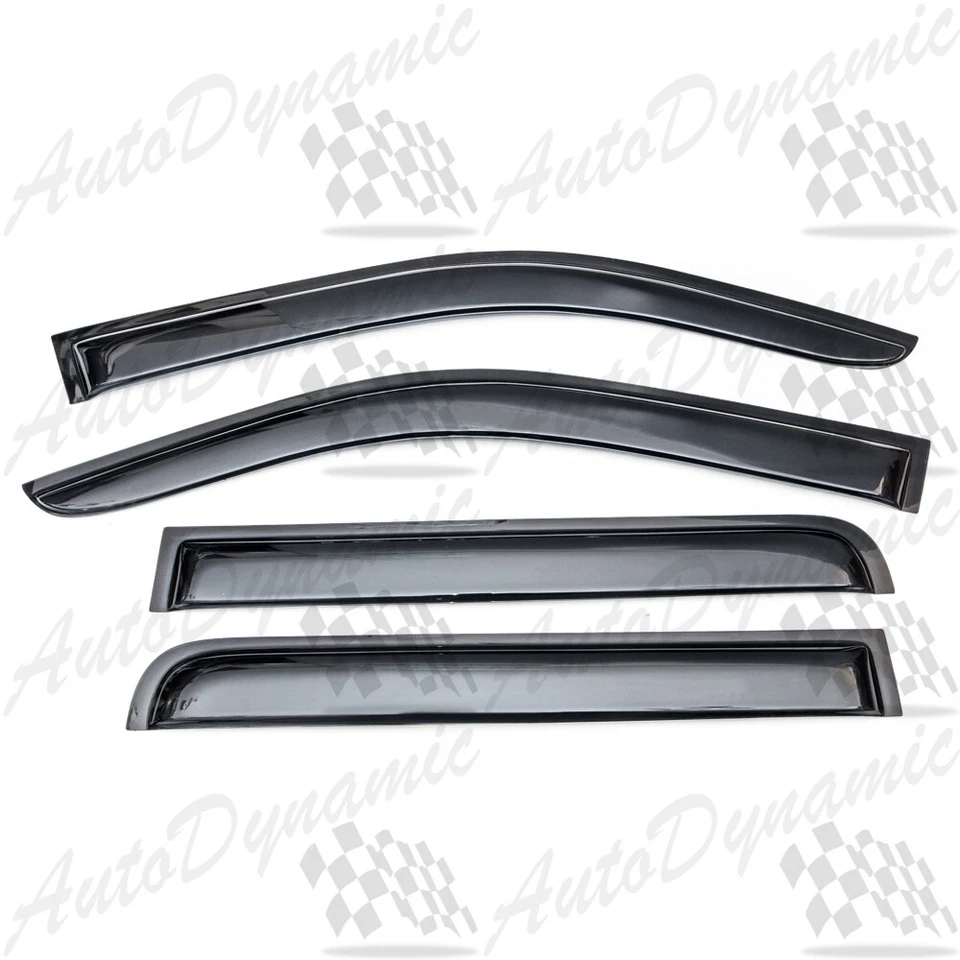 FOR 205-2018 NISSAN FRONTIER CREW 4DR ACRYLIC WINDOW VISORS RAIN GUARDS 4P - Image 1 of 1