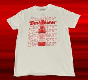 Nueva camiseta vintage clásica Budweiser Beer Bottle Bud Repeat para hombre - Imagen 1 de 2