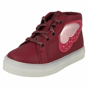 Girls Clarks Casual Butterfly Detailed Light Up Ankle Boots Flare Sparky T - Picture 1 of 10