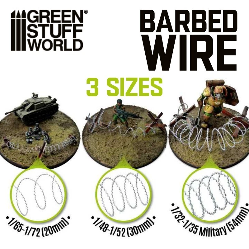Green Stuff World: Simulated Barbed Wire : 1/72 - 1/35 : 5m 16ft - Image 1 of 1