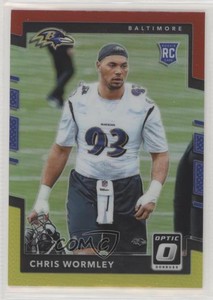 2017 Donruss Optic Rookies Red and Yellow Prizm Chris Wormley #143 Rookie RC