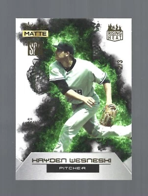 /3 SP 2022 Wild Card Matte Exclusive Rising Heat RHN-4 Hayden Wesneski Baseball - Image 1 of 2