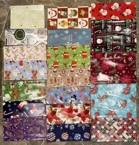 19 Sheets CHRISTMAS Wrapping Paper FOLDED Vintage REINDEER SNOWMAN DOGS CATS - Picture 1 of 6