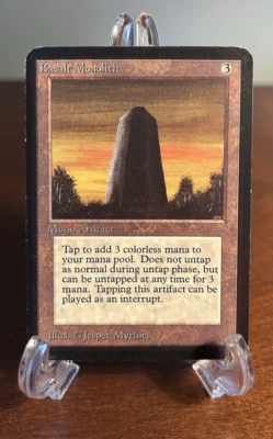 Basalt Monolith Limited Edition Alpha Played MTG Magic The Gatahering Vintage - Image 1 of 2