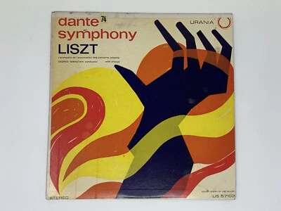 Liszt Dante Symphony Sebastian & Colonne Concert Orch Urania UR 7103 Mono LP - Image 1 of 4