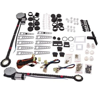 2 Door Kit alzacristallo elettrico Universal Electric Power Window Regulator Kit - Image 1 of 4