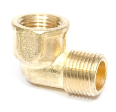 Forged Street Elbow 3/8 Npt Male Female Pipe L Fitting Fuel Air Water Oil 116-C - Image 1 of 4