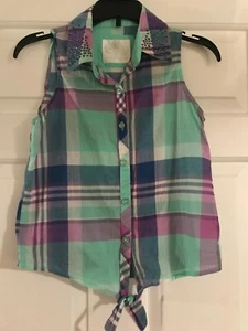Girls Justice Size 10 Blue's & Purple's Tank Top - Picture 1 of 8