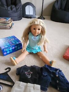18" American Girl Doll 2003 GOTY Kailey Hopkins w/Meet Outfit plus 3 full outfit