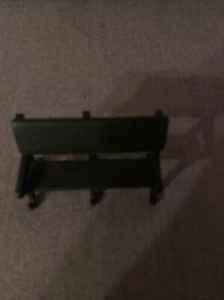 Dept 56 Christmas Accessories Metal Park Bench Green EUC - Picture 1 of 2