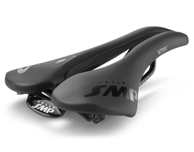 Selle SMP VT20C Bike Saddle, 144 mm width, AISI 304 rail, Black, Unisex - Image 1 of 4